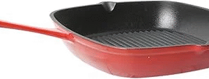 Cast Iron Grill Pan red - 29cmx29cm