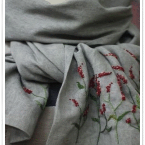 Modern linen shawl
