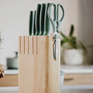 6-pc knife block set Forest – Leo
