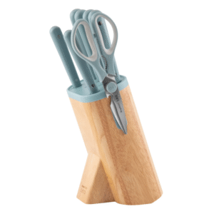 7-pc knife block set Slate – Leo