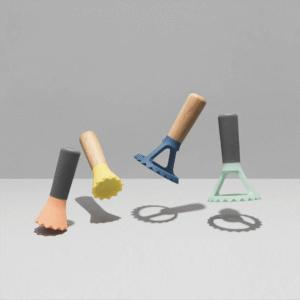 Mini ravioli stamp-wooden hand (nylon)
