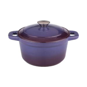Cast Iron Round Cove - Ø21cm   Dutch Oven Purple - Ron