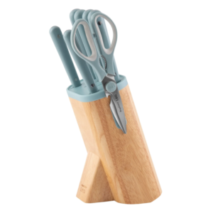7-pc knife block set Slate – Leo