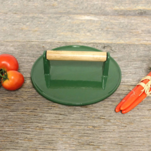 Cast Iron Steak Press GreenØ23cm – Ron